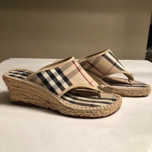 Burberry Wedge Sandals